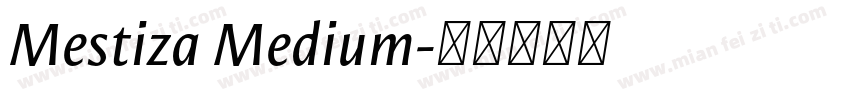 Mestiza Medium字体转换